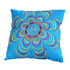Image showing Blue pillow