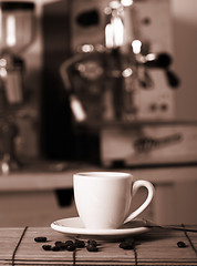 Image showing Preparing coffee