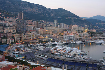 Image showing Monaco at night