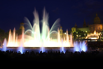 Image showing Magic fountain in Barcelona, Spain