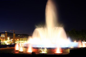 Image showing Magic fountain in Barcelona, Spain