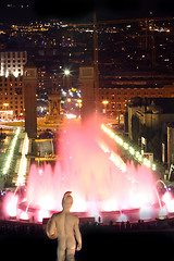 Image showing Magic fountain in Barcelona, Spain