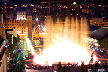 Image showing Magic fountain in Barcelona, Spain