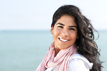 Image showing Young native american woman