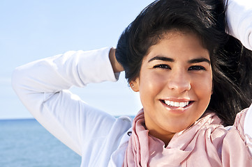 Image showing Young native american woman