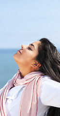 Image showing Young native american woman