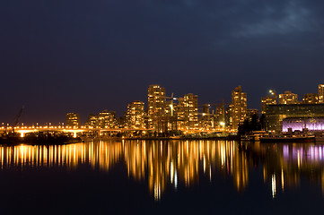 Image showing Vancouver at night