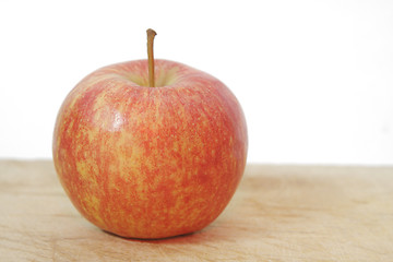 Image showing apple on wood