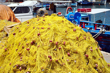 Image showing Fishing nets