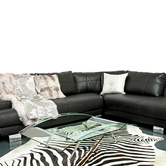 Image showing Zebra living room