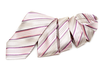 Image showing Rose striped tie