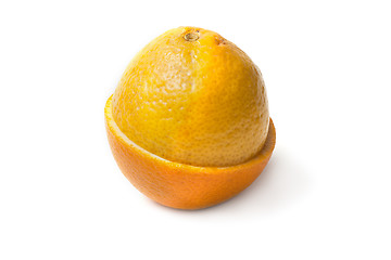 Image showing Orange and lemon, half