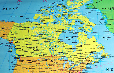 Image showing Canada map