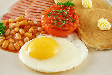 Image showing Fiied Egg And Bacon