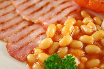 Image showing Beans And Bacon