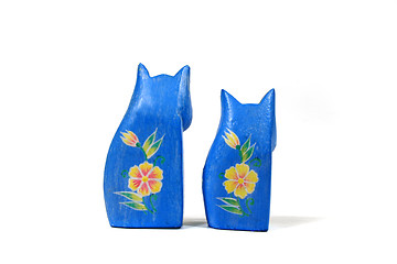 Image showing Two Blue Cats