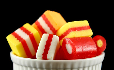 Image showing Candies In A Bowl