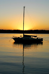 Image showing Early Morning Yacht