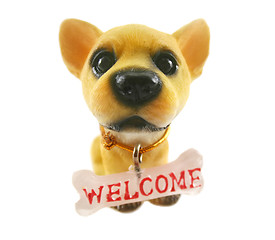 Image showing Welcome Dog