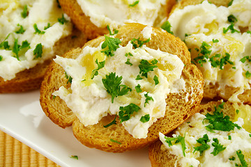 Image showing Ricotta On Toast