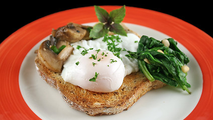 Image showing Poached Egg Breakfast