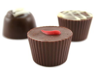 Image showing Handmade Chocolates Trio