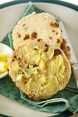 Image showing Buttered Raisin Scones 1