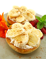 Image showing Banana And Ricotta Muffins