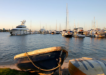 Image showing Sunset Dinghy