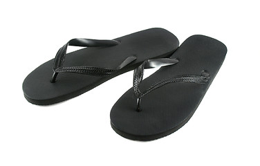 Image showing Black Flip Flops