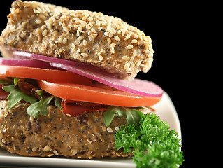 Image showing Wholegrain Salad Roll 9