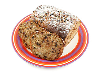 Image showing Sliced Banana Cake