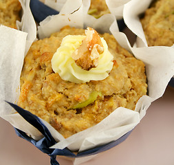 Image showing Fruit Muffin With Walnuts 