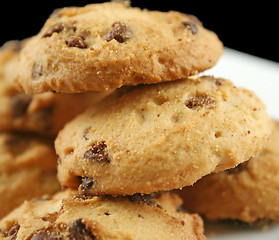 Image showing Stack Of Chocolate Chip Cookies