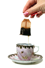 Image showing Dripping Tea bag