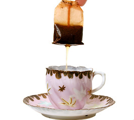 Image showing Dripping Tea Bag