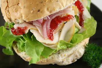 Image showing Turkey And Lettuce Roll 6