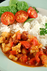 Image showing Chicken And Lentil Stew With Rice 4