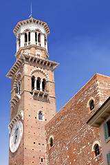 Image showing Tower Lamberti in city Verona