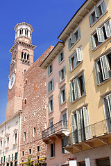 Image showing Tower Lamberti in city Verona