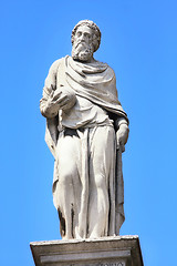 Image showing statue of Fracastoro in piazza Signoria, Verona