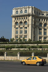 Image showing Yellow cab in Bucharest