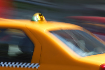 Image showing Fast taxi transport abstract