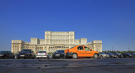 Image showing Yellow cab in Bucharest