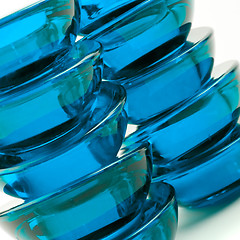 Image showing blue glass abstraction