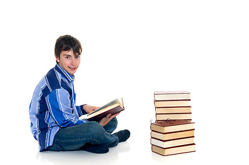 Image showing Teenager schoolboy