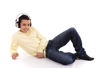 Image showing Enjoying good music