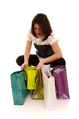 Image showing woman happyness after shopping