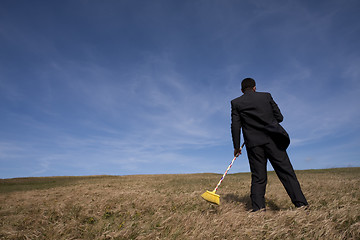 Image showing Cleaning the environment