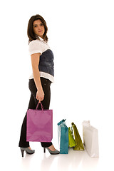 Image showing woman happyness after shopping